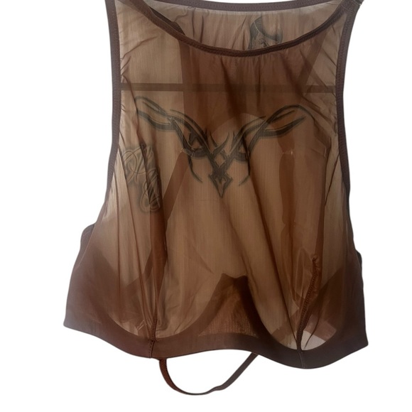 Savage x Fenty Tattooed Tricot High-Neck Bra - 32D (Sold Out!) - Picture 6 of 9